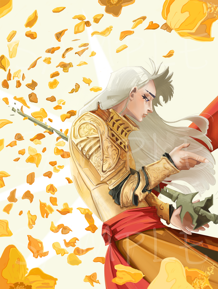 Sketch Sample | Floral Knight